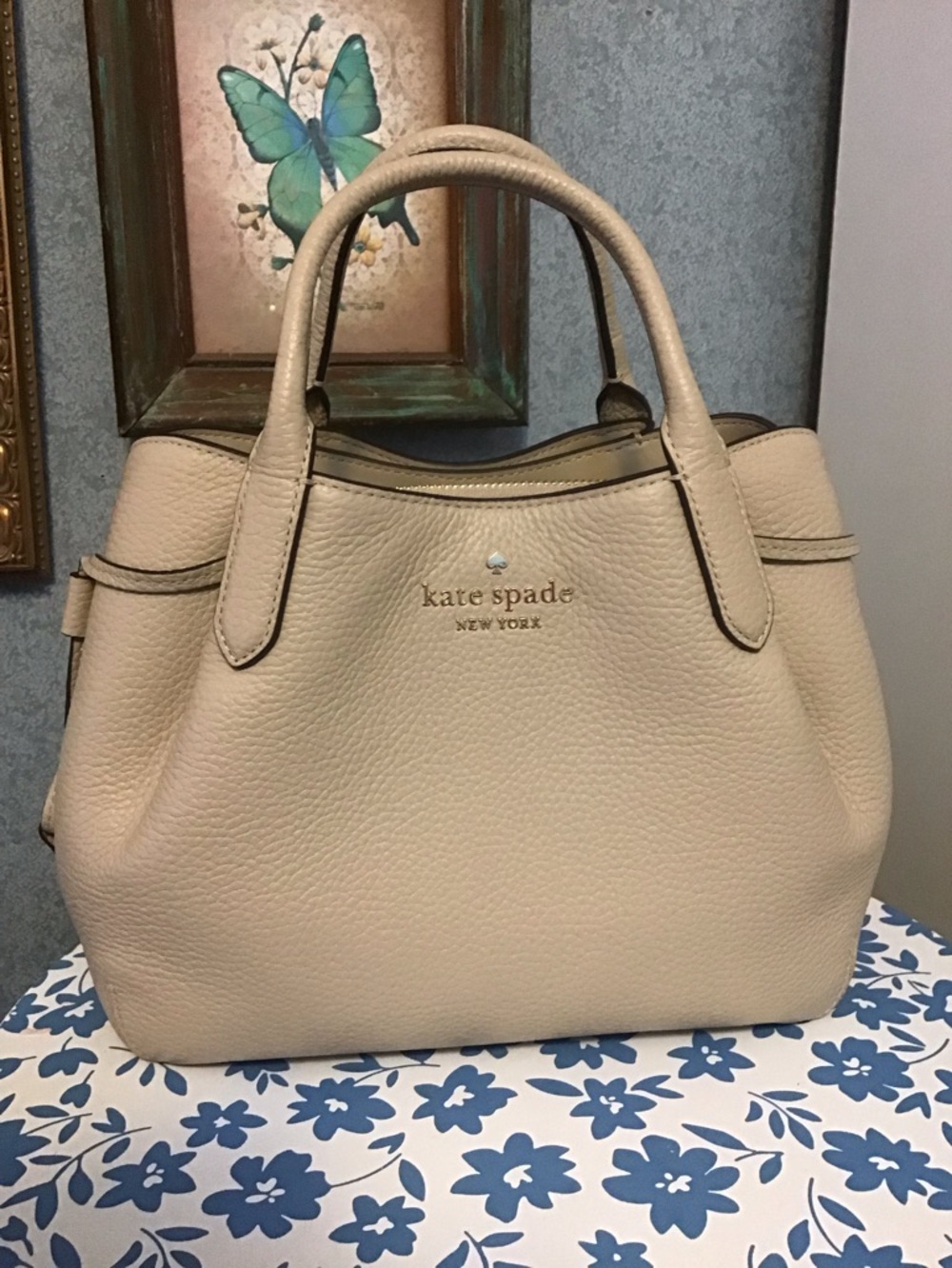 Kate spade sm dumpling pebble leather satchel